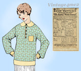 Ladies Home Journal 3970: 1920s Uncut Misses Blouse Size 40 B VTG Sewing Pattern