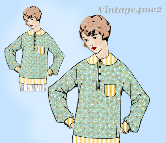Ladies Home Journal 3970: 1920s Uncut Misses Blouse Size 40 B VTG Sewing Pattern