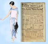 Ladies Home Journal 3974: 1920s Uncut Misses Dress Sz 40B Vintage Sewing Pattern