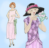 Ladies Home Journal 3978: 1920s Uncut Misses Party Dress 35 B VTG Sewing Pattern