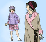 Ladies Home Journal 3979: 1920s Uncut Little Girls Coat Sz 8 Vintage Sewing Pattern
