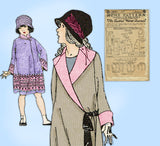 Ladies Home Journal 3979: 1920s Uncut Little Girls Coat Sz 8 Vintage Sewing Pattern
