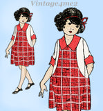 Ladies Home Journal 3992: 1920s Toddler Girls Dress Sz 6 Vintage Sewing Pattern