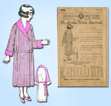1920s Antique Ladies Home Journal Sewing Pattern 4608 Toddler Girls Robe Size 6