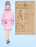 1920s VTG Ladies Home Journal Sewing Pattern 4707 Uncut Girls Smocked Dress Sz8