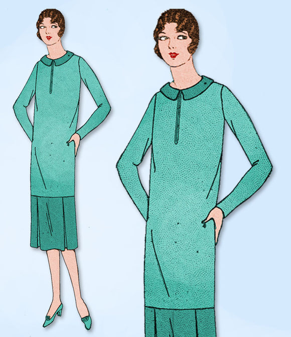 1920s VTG Ladies Home Journal Sewing Pattern 4819 Uncut Misses Flapper Dress 34B - Vintage4me2