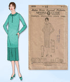 1920s VTG Ladies Home Journal Sewing Pattern 4819 Uncut Misses Flapper Dress 34B - Vintage4me2