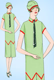 1920s VTG Ladies Home Journal Sewing Pattern 4921 Uncut Misses Flapper Dress 34B