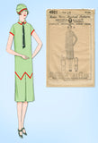 1920s VTG Ladies Home Journal Sewing Pattern 4921 Uncut Misses Flapper Dress 34B