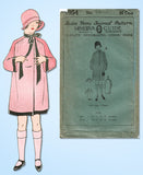 1920s VTG Ladies Home Journal Sewing Pattern 4954 Uncut Girls Flapper Coat Sz 12