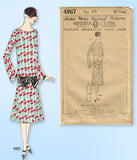 1920s VTG Ladies Home Journal Sewing Pattern 4967 Uncut Misses Flapper Dress 36B