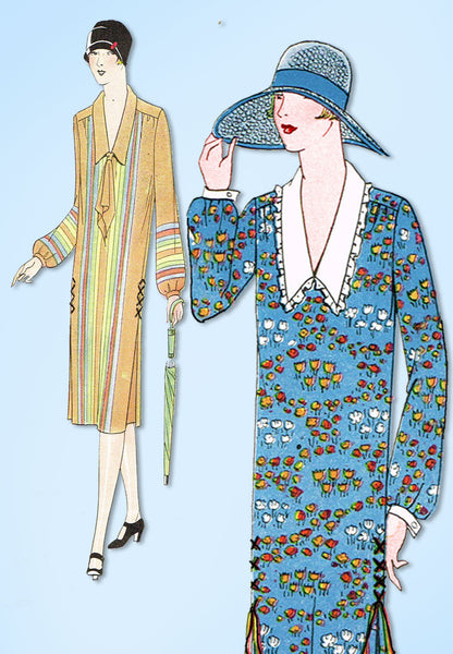 1920s VTG Ladies Home Journal Sewing Pattern 4981 Uncut Misses Flapper Dress 34B