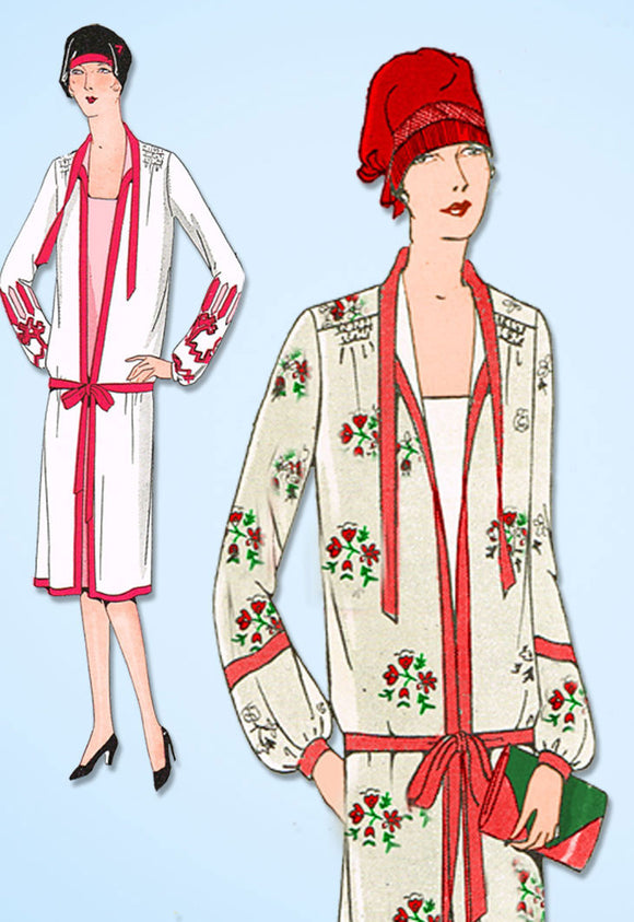 1920s VTG Ladies Home Journal Sewing Pattern 5031 Uncut Misses Flapper Dress 34B - Vintage4me2