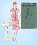 1920s VTG Ladies Home Journal Sewing Pattern 5066 Uncut Girls Flapper Dress Sz 8