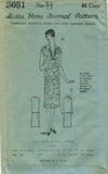 1920s VTG Ladies Home Journal Sewing Pattern 5081 Uncut Flapper Day Dress Sz 36B