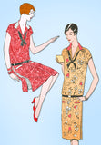 1920s VTG Ladies Home Journal Sewing Pattern 5081 Uncut Flapper Day Dress Sz 36B