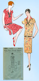 1920s VTG Ladies Home Journal Sewing Pattern 5081 Uncut Flapper Day Dress Sz 36B