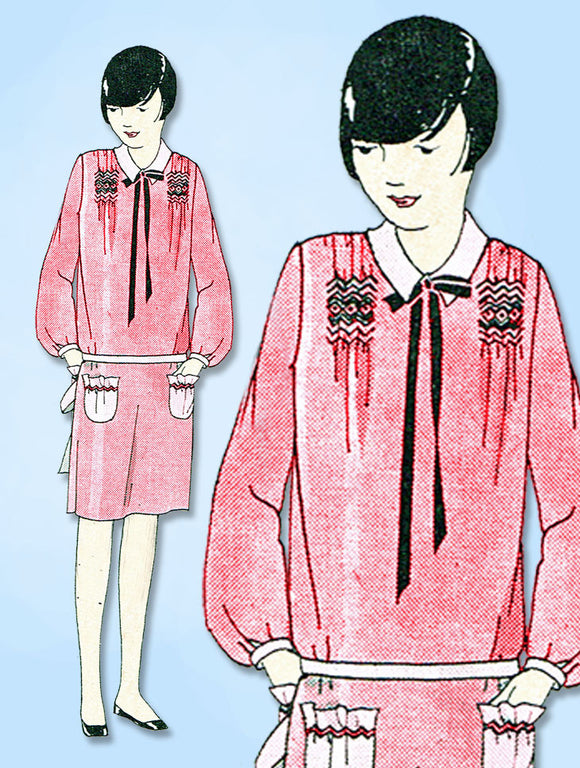1920s VTG Ladies Home Journal Sewing Pattern 5093 Uncut Girls Flapper Dress Sz10 - Vintage4me2