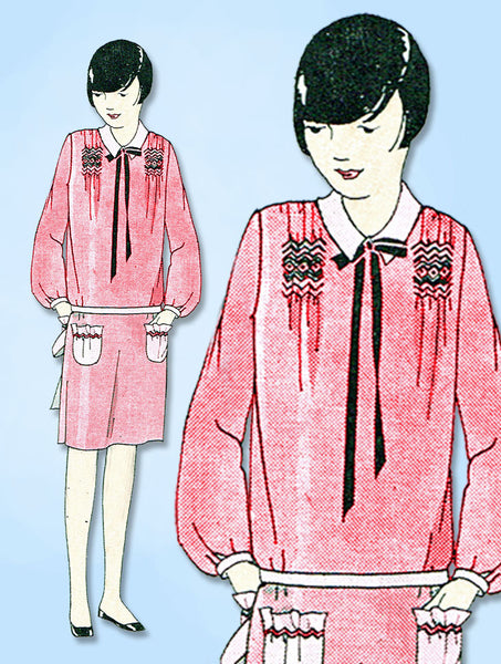 1920s VTG Ladies Home Journal Sewing Pattern 5093 Uncut Girls Flapper Dress Sz10 - Vintage4me2