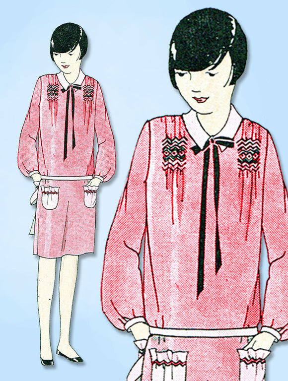 1920s VTG Ladies Home Journal Sewing Pattern 5093 Uncut Girls Flapper Dress Sz14