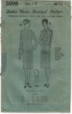 1920s VTG Ladies Home Journal Sewing Pattern 5098 FF Misses Flapper Dress Sz 36B