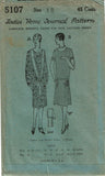 1920s VTG Ladies Home Journal Sewing Pattern 5107 FF Misses Flapper Dress Sz 34B