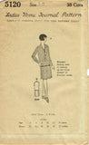 1920s Vintage Ladies Home Journal Sewing Pattern 5120 FF Girls Flapper Dress 10