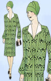 1920s VTG Ladies Home Journal Sewing Pattern 5126 Uncut Misses Flapper Dress 36B