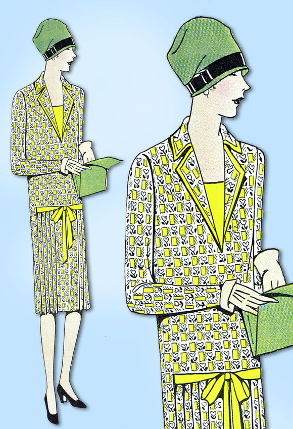 1920s VTG Ladies Home Journal Sewing Pattern 5135 Uncut Misses Flapper Dress 34B