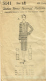 1920s VTG Ladies Home Journal Sewing Pattern 5141 Uncut Misses Flapper Dress 34B - Vintage4me2
