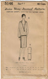 1920s VTG Ladies Home Journal Sewing Pattern 5146 FF Plus Size Flapper Dress 48B