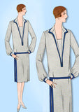 1920s VTG Ladies Home Journal Sewing Pattern 5146 FF Misses Flapper Dress Sz 36B - Vintage4me2