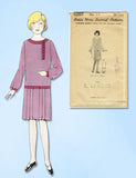 1920s VTG Ladies Home Journal Sewing Pattern 5207 Uncut Girls Flapper Dress Sz10