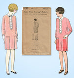 1920s VTG Ladies Home Journal Sewing Pattern 5233 Uncut Girls Flapper Dress Sz12