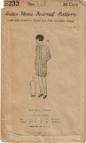 1920s VTG Ladies Home Journal Sewing Pattern 5233 Uncut Girls Flapper Dress Sz12
