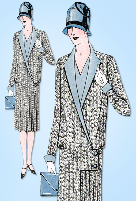 1920s VTG Ladies Home Journal Sewing Pattern 5285 Uncut Misses Flapper Dress 38B