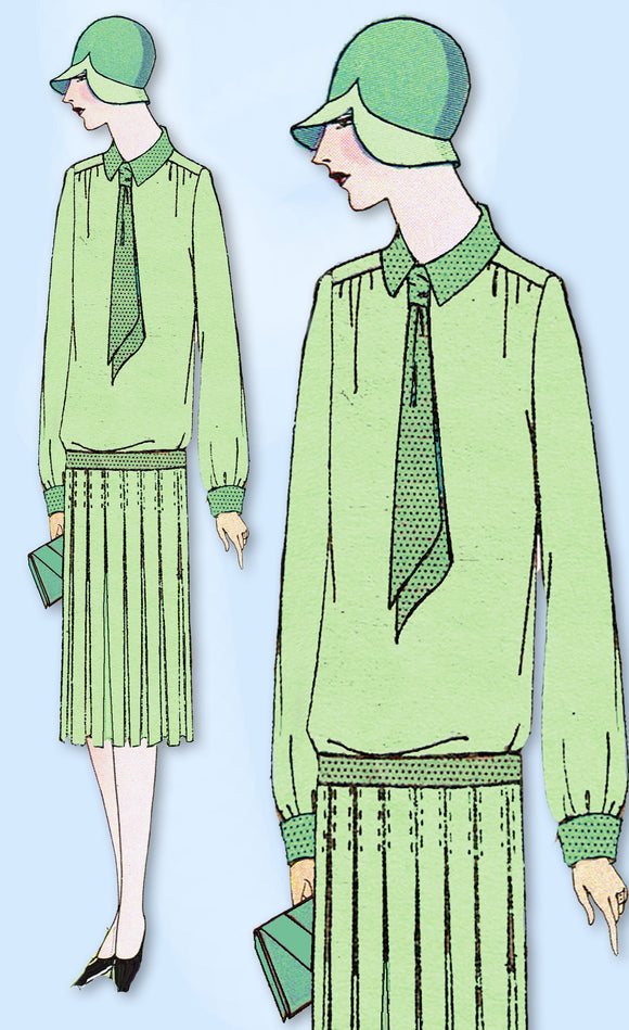 1920s VTG Ladies Home Journal Sewing Pattern 5297 Uncut Flapper Street Dress 36B