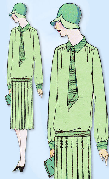 1920s VTG Ladies Home Journal Sewing Pattern 5297 Uncut Flapper Street Dress 36B