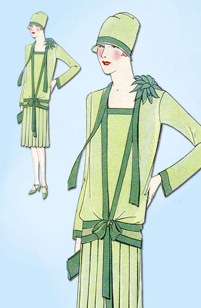 1920s VTG Ladies Home Journal Sewing Pattern 5379 Uncut Misses Flapper Dress 34B
