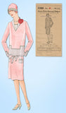 1920s VTG Ladies Home Journal Sewing Pattern 5380 FF Plus Size Flapper Dress 40B