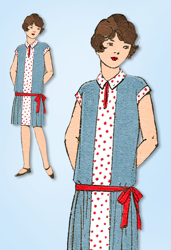 1920s VTG Ladies Home Journal Sewing Pattern 5388 Uncut Teen Girls Flapper Dress