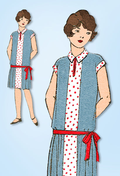 1920s VTG Ladies Home Journal Sewing Pattern 5388 Uncut Teen Girls Flapper Dress