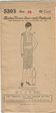 1920s VTG Ladies Home Journal Sewing Pattern 5393 FF Misses Flapper Dress Sz 36B - Vintage4me2