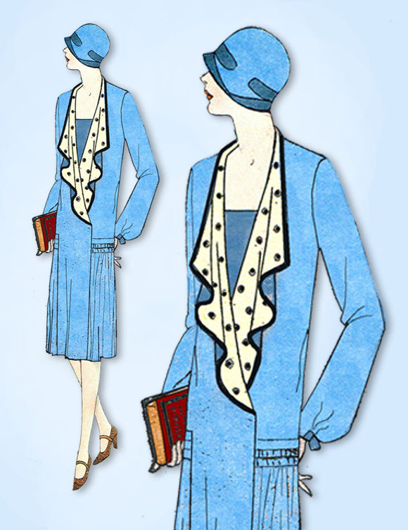 1920s VTG Ladies Home Journal Sewing Pattern 5396 Uncut Misses Flapper Dress 38B