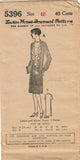1920s VTG Ladies Home Journal Sewing Pattern 5396 FF Plus Size Flapper Dress 40B