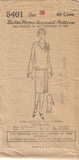 1920s VTG Ladies Home Journal Sewing Pattern 5401 Uncut Misses Flapper Dress 38B - Vintage4me2