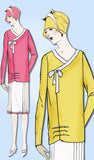 1920s Ladies Home Journal Sewing Pattern 5404 FF Plus Size Flapper Blouse Sz 40B