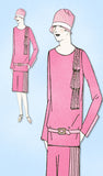 1920s VTG Ladies Home Journal Sewing Pattern 5441 Uncut Flapper Dress Size 36 B - Vintage4me2