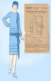1920s VTG Ladies Home Journal Sewing Pattern 5453 FF Tiered Flapper Dress Sz 36B
