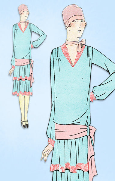 1920s VTG Ladies Home Journal Sewing Pattern 5455 Uncut Flapper Dress –  Vintage4me2